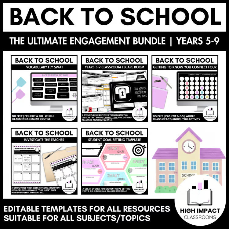 Back to School Engagement Bundle | Whole-Class Activities