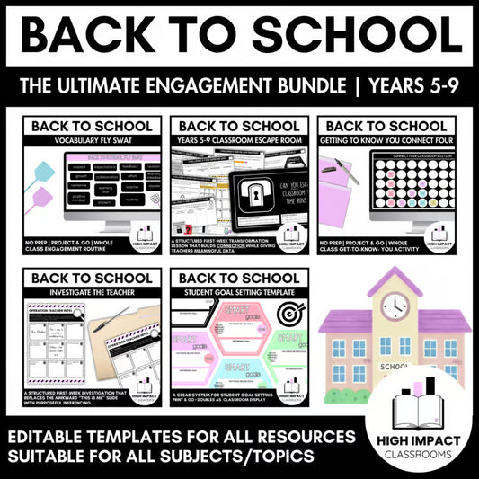 Back to School Engagement Bundle | Whole-Class Activities