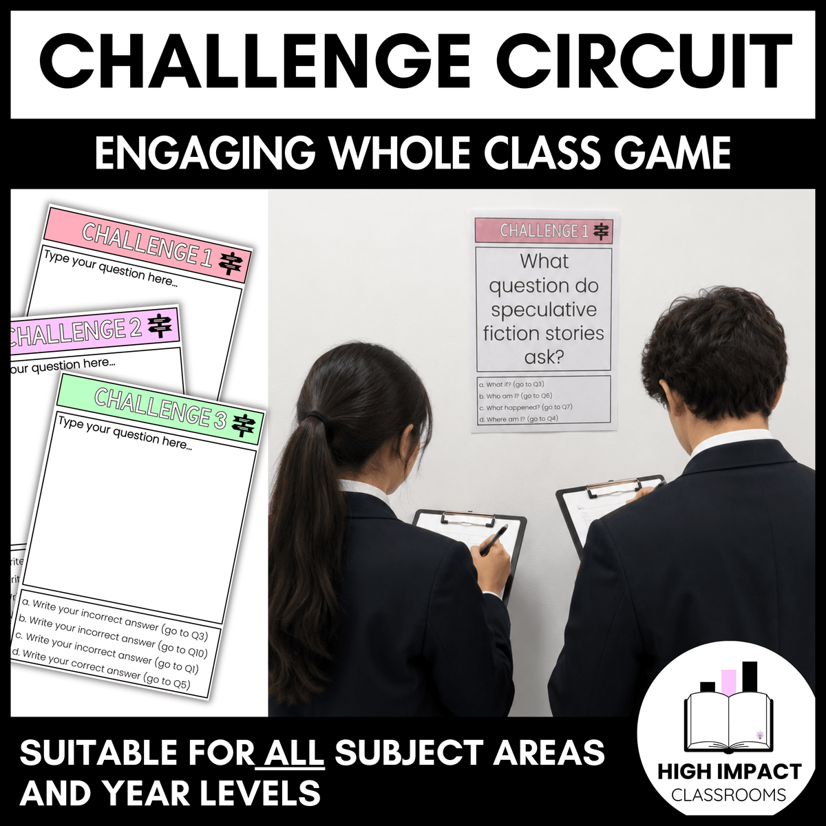 Challenge Circuit | Editable Whole Class Activity | All Subjects