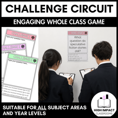 Challenge Circuit | Editable Whole Class Activity | All Subjects