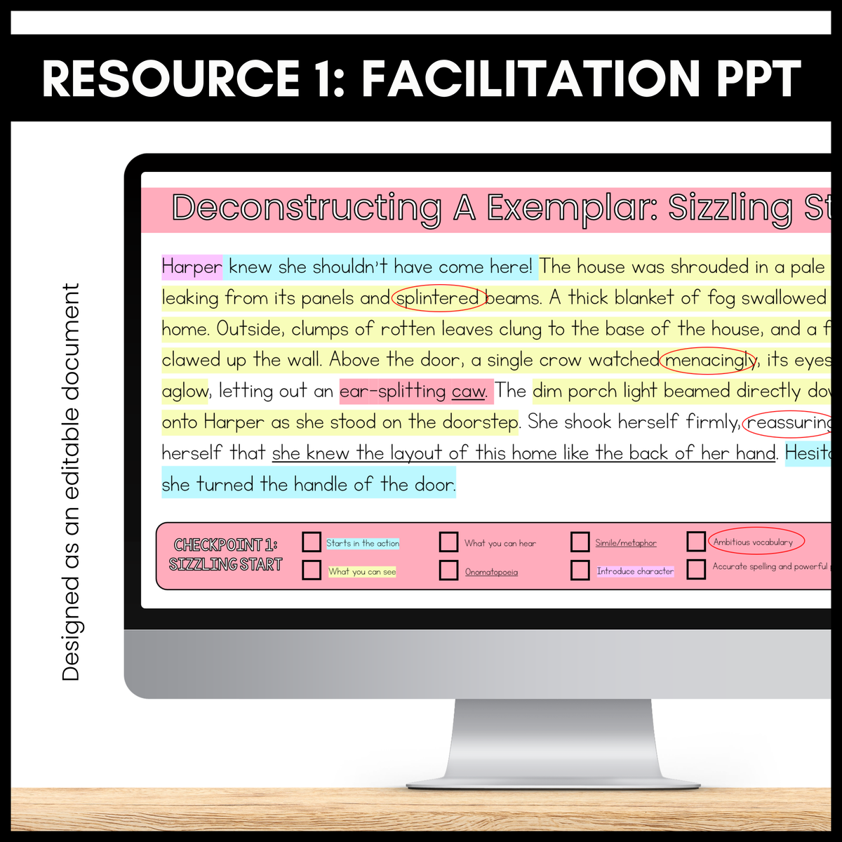 Narrative Writing Toolkit | Success Criteria, Exemplar PPT & Handout | Y7–9