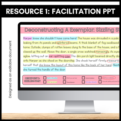 Narrative Writing Toolkit | Success Criteria, Exemplar PPT & Handout | Y7–9