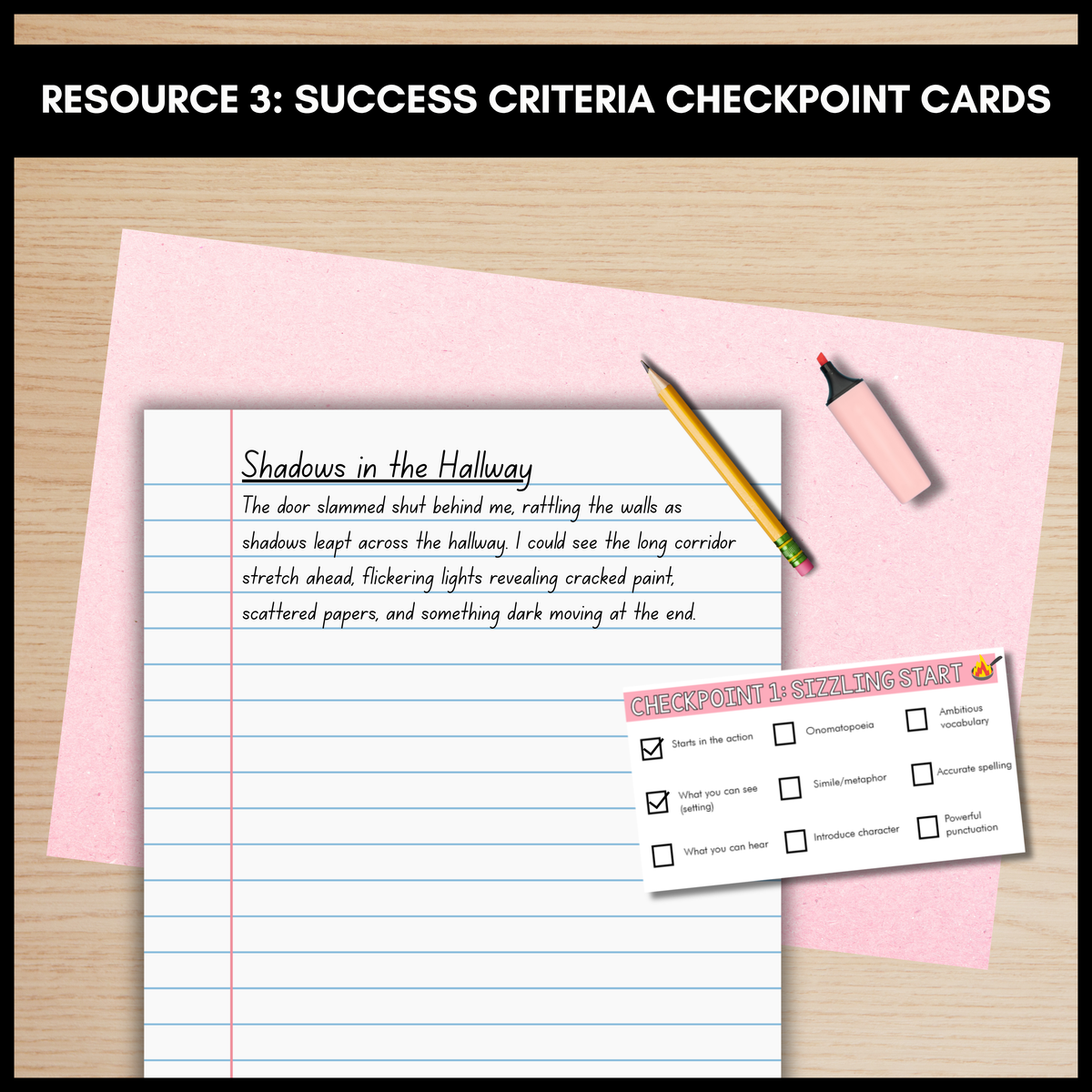 Narrative Writing Toolkit | Success Criteria, Exemplar PPT & Handout | Y7–9