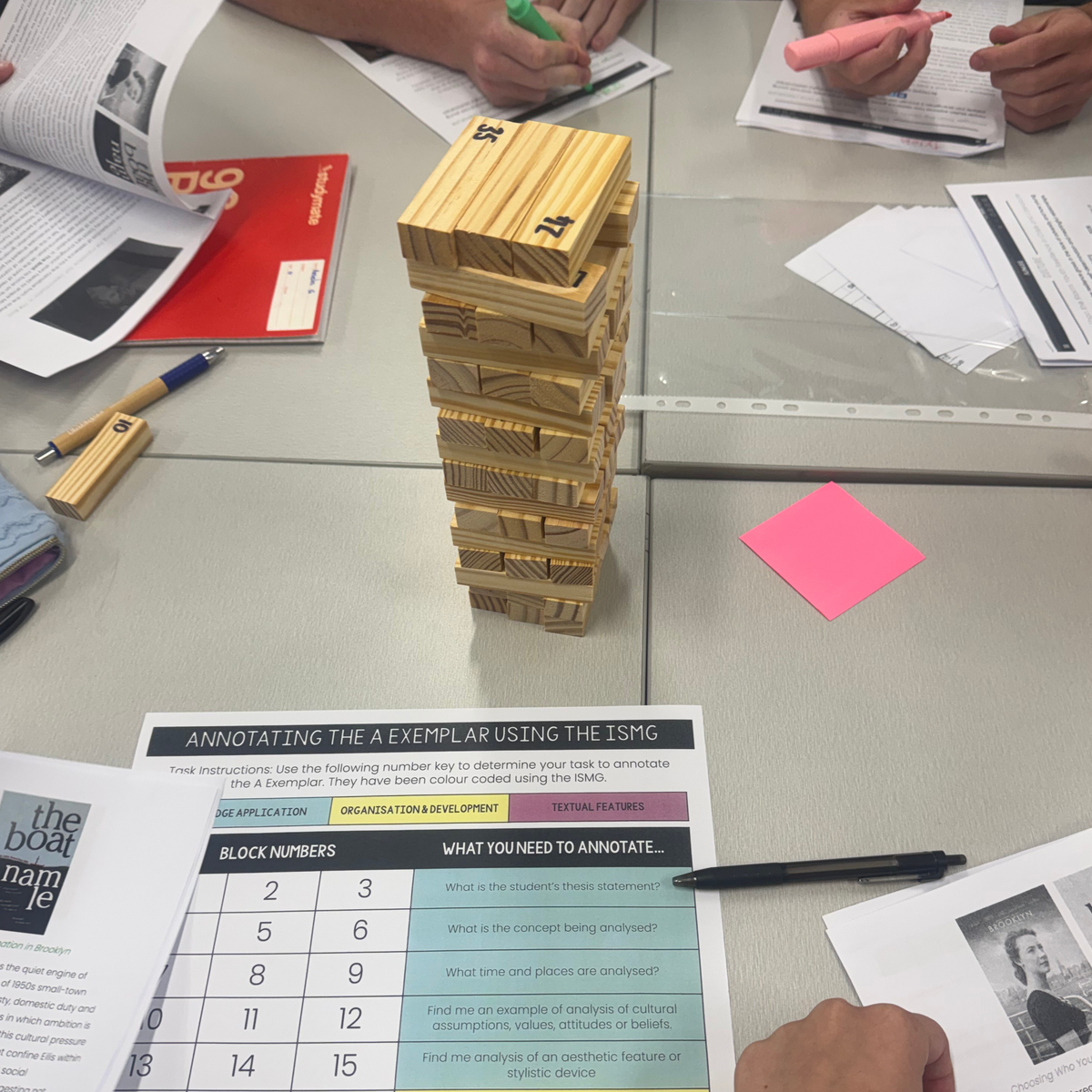 A Exemplar Jenga | Assessment Gamification | Editable Template