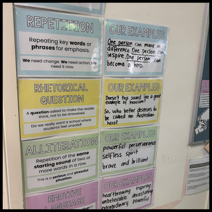 Persuasive Language Features | MR FORESTAP | Interactive Learning Wall Display