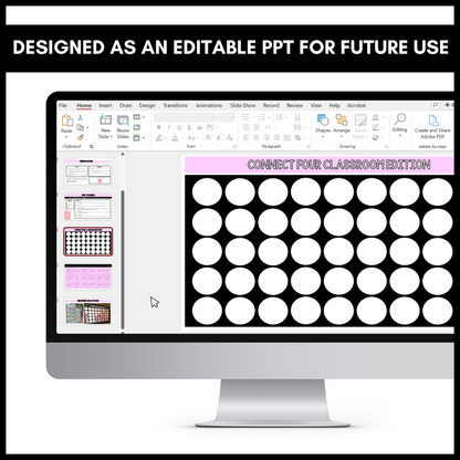 Get to Know You Connect Four | No-Prep Whole-Class Game | Editable Template