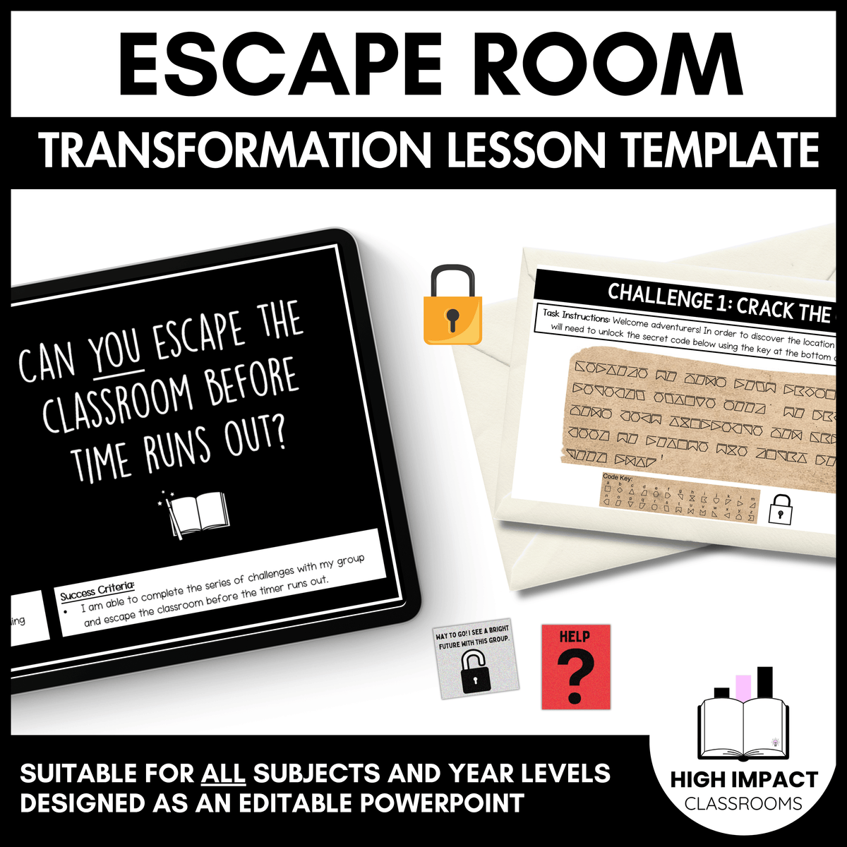 Escape Room Lesson Kit | Transformation Lesson | All Subjects/Years