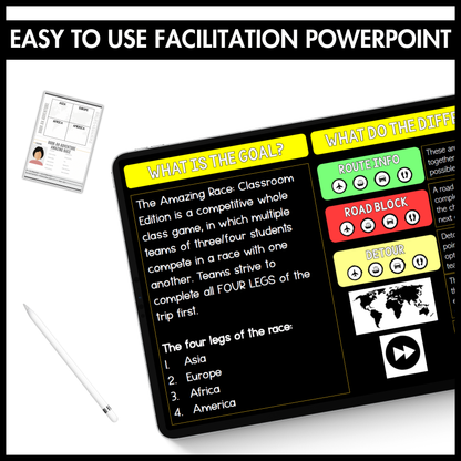 The Amazing Race Classroom Game | Editable Review Activity | All Subjects