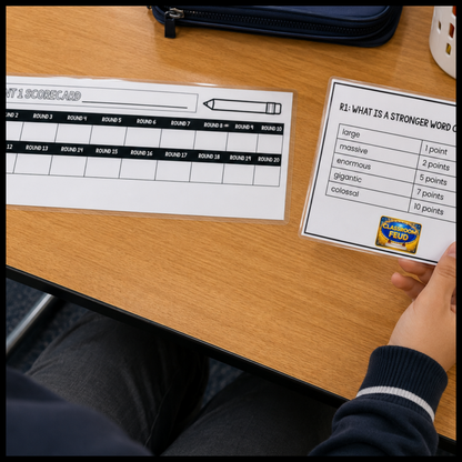 Classroom Feud Game | Editable Vocabulary Game for Any Subject