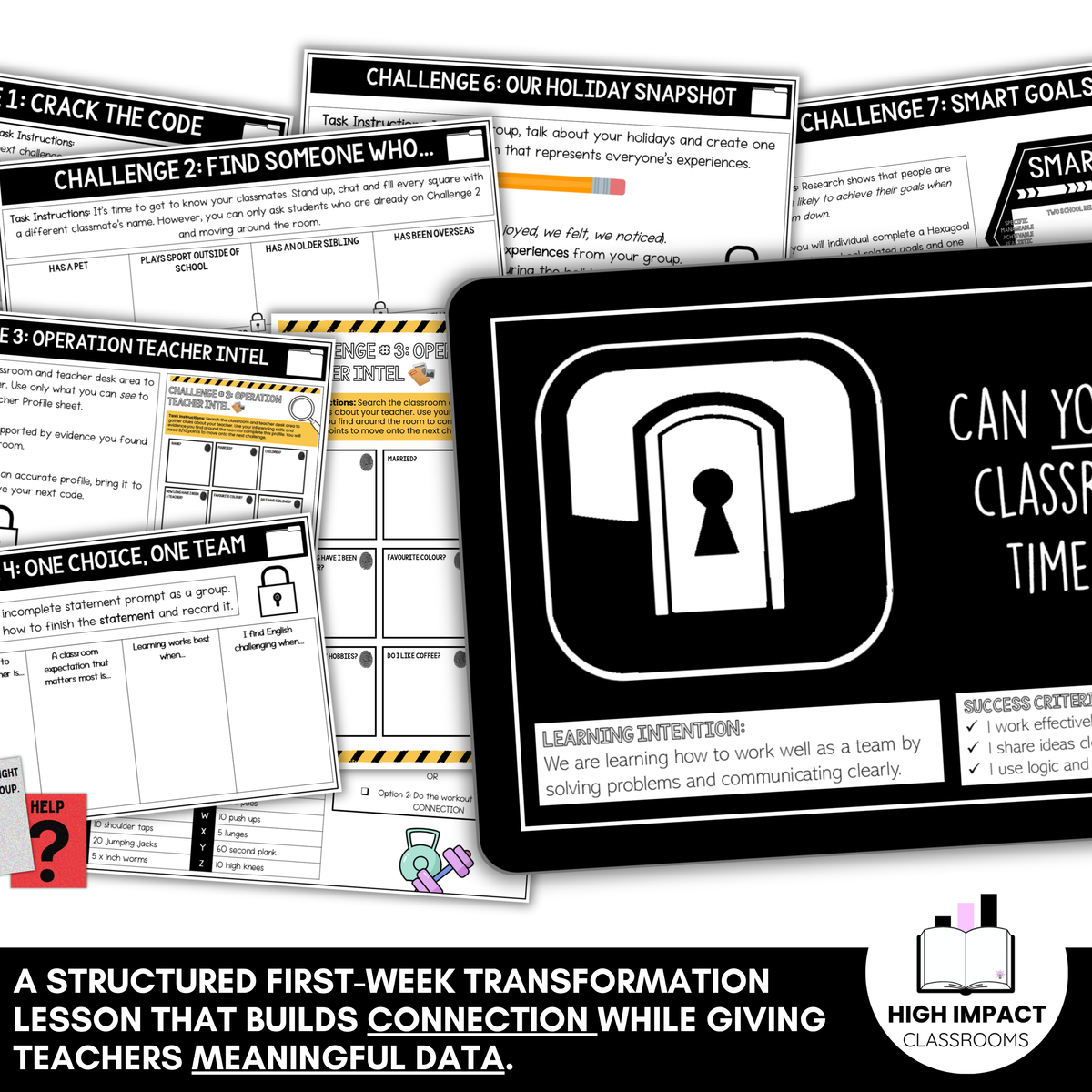 Back to School Engagement Bundle | Whole-Class Activities