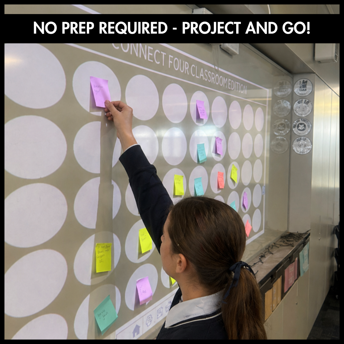 Get to Know You Connect Four | No-Prep Whole-Class Game | Editable Template