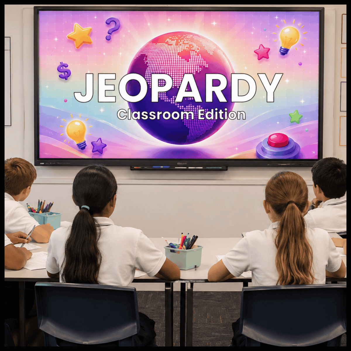 Jeopardy Classroom Edition | High Engagement Activity | Editable Template