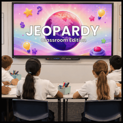 Jeopardy Classroom Edition | High Engagement Activity | Editable Template