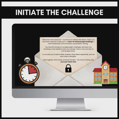 Back to School Escape Room | Years 5-9 | Team Building Challenge | Editable Template